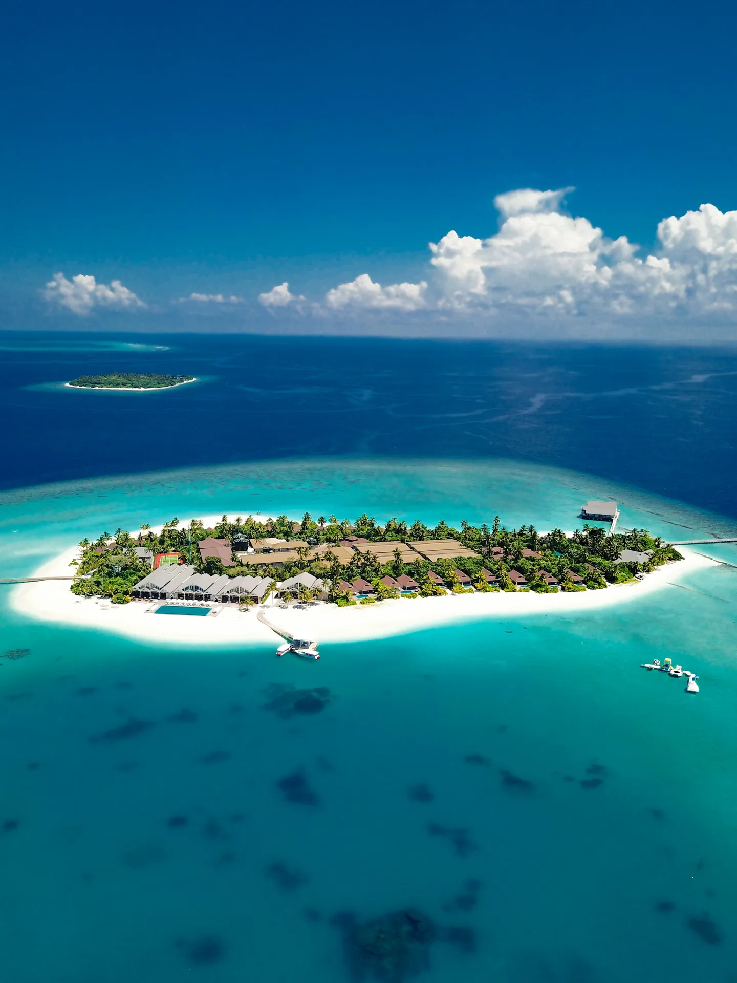 Maldives aerial view