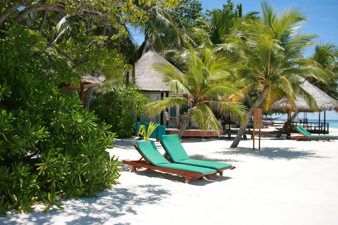 Maldives beach villa