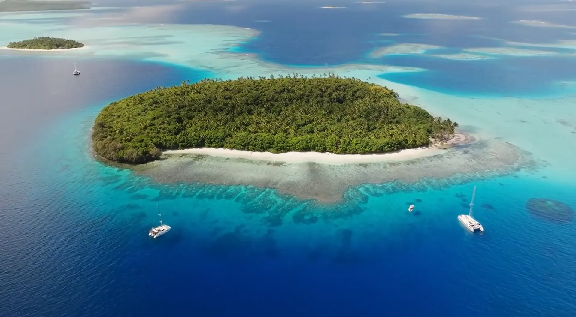 Maldives turquoise lagoons and overwater villas